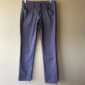 American Eagle skinny lavender jean.